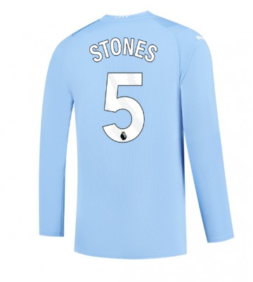 Manchester City John Stones #5 Kotipaita 2023-24 Pitkät Hihat